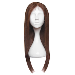 Peruca Naturala Lisa Ciocolatiu