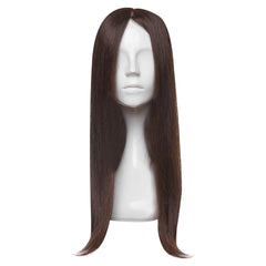 Peruca Partiala Naturala Monofilament 50cm Ciocolatiu