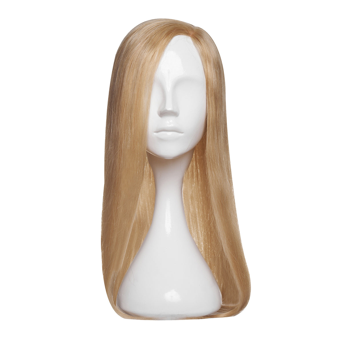 Peruca Partiala Naturala Monofilament 50cm Blond Luminos