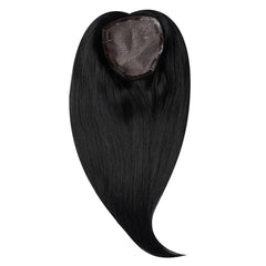 Peruca Partiala Naturala Monofilament 50cm Negru Intens