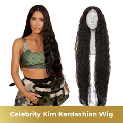 Celebrity Peruca Bia Negru Natural