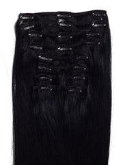 Extensii Clip-On Premium Negru Intens