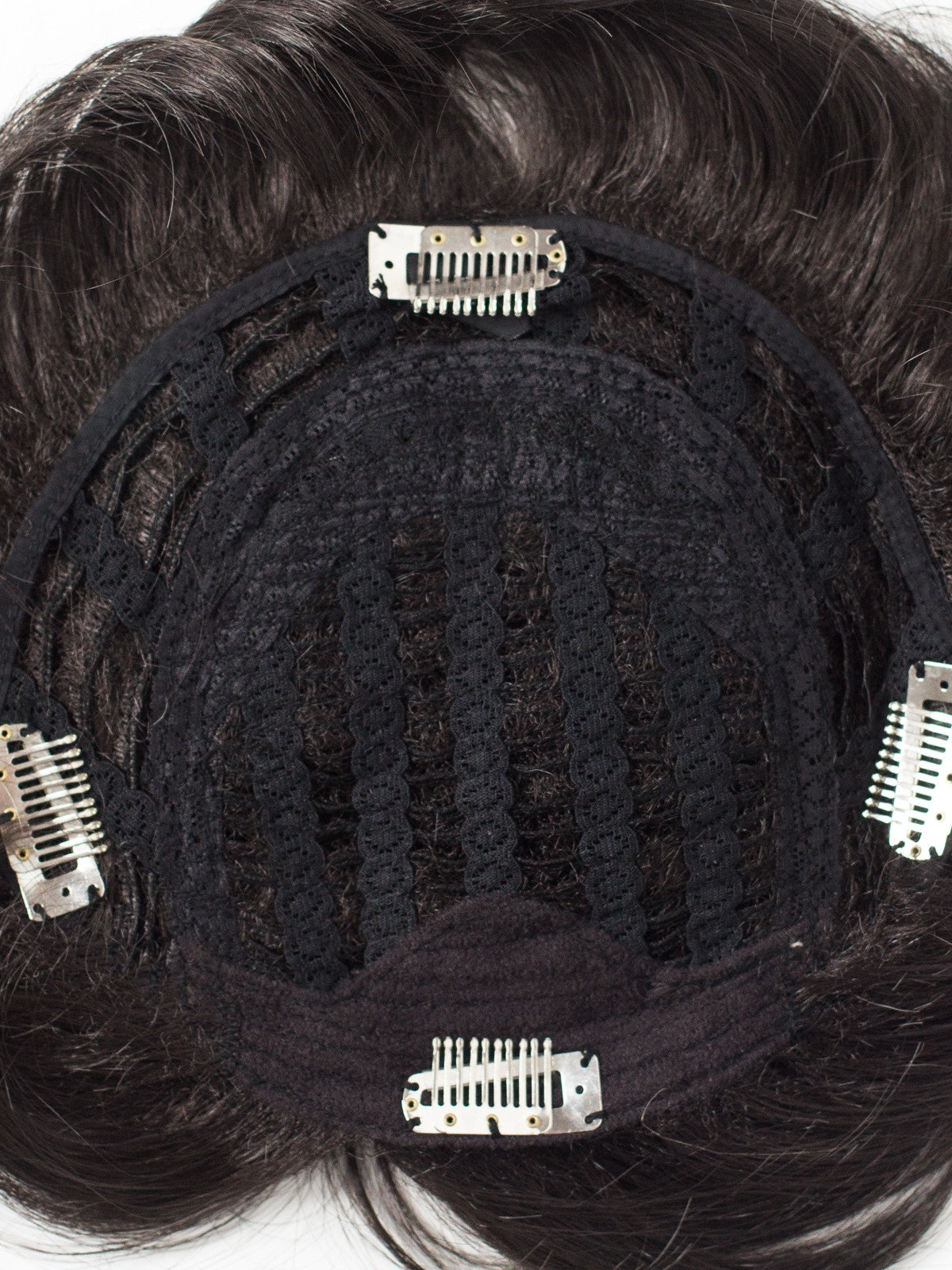 Saten Inchis Peruca Partiala Clip-On