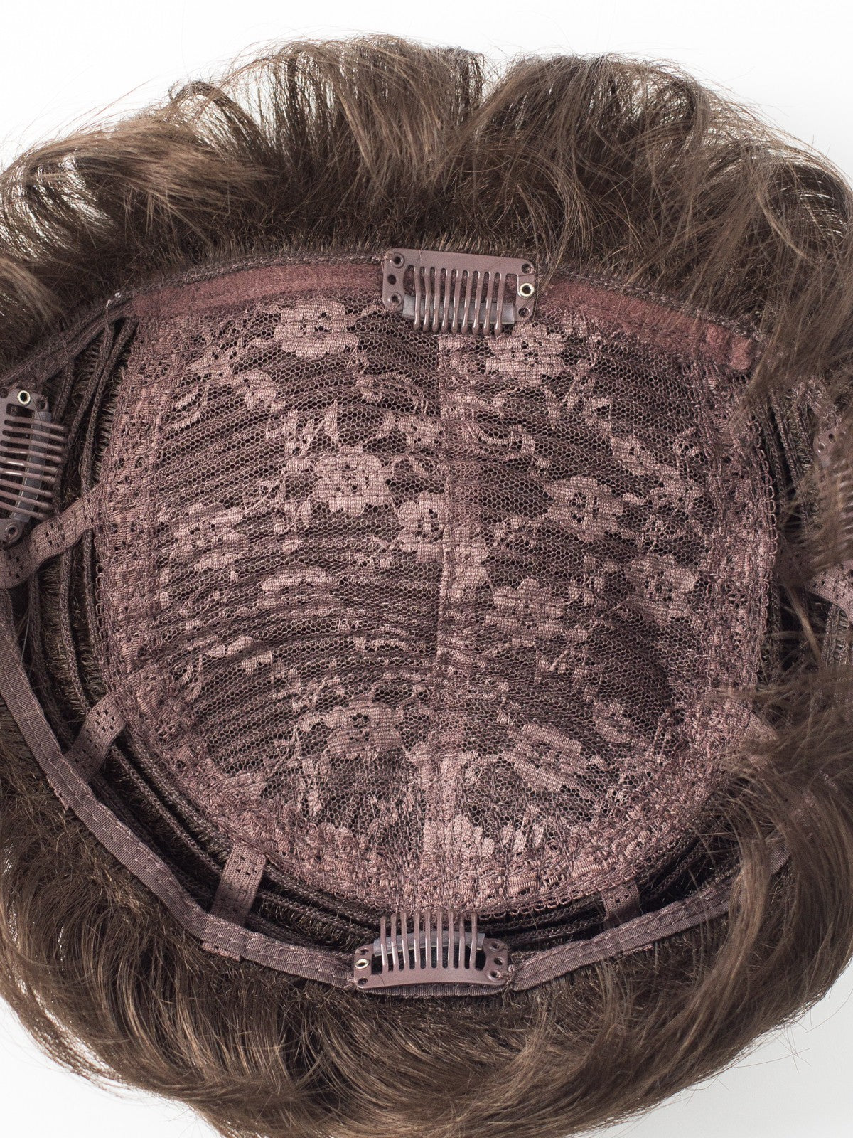 Saten Natural Peruca Partiala Clip-On