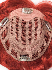 Rosu Aprins Peruca Partiala Clip-On