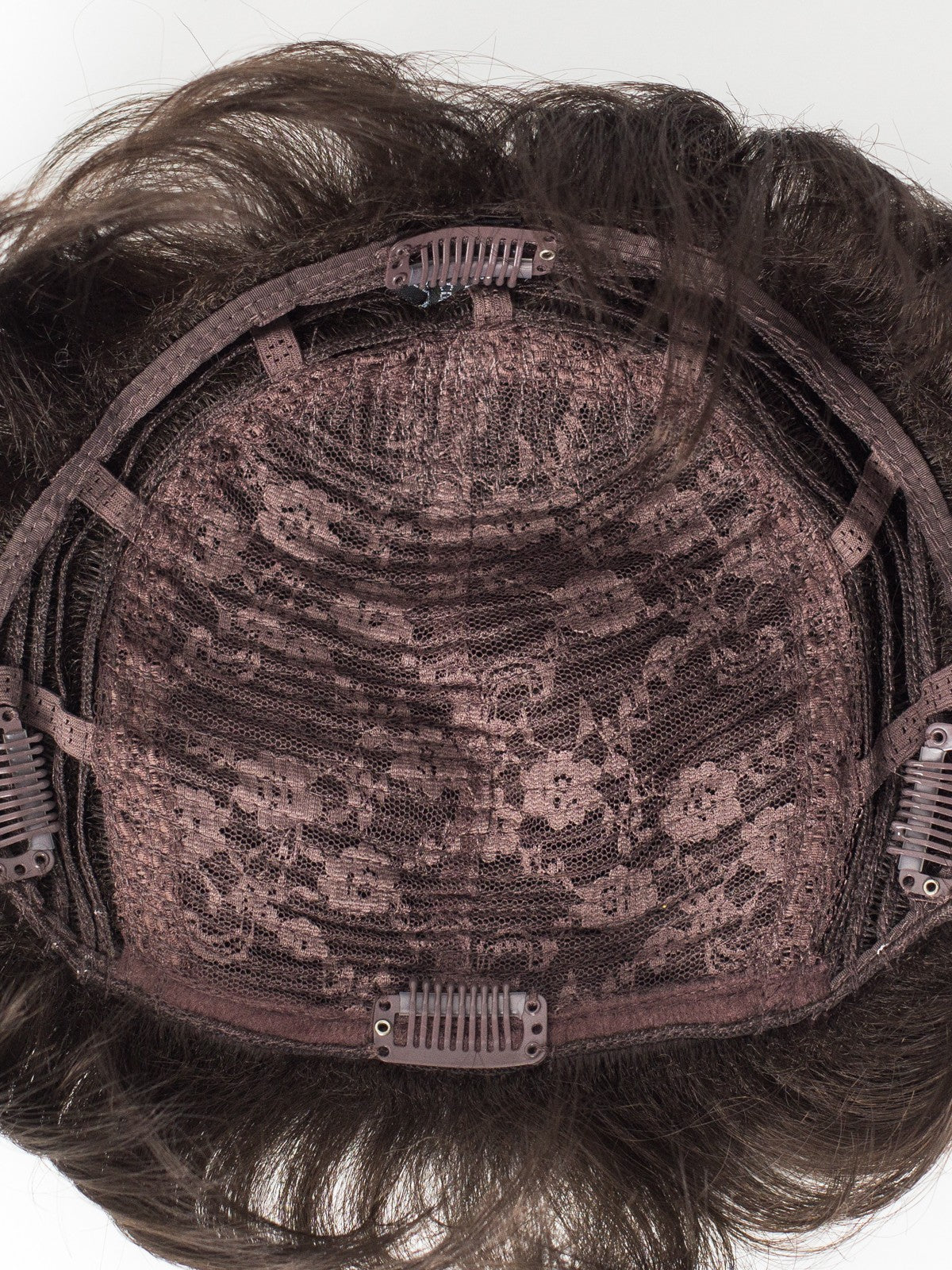 Saten Natural Peruca Partiala Clip-On