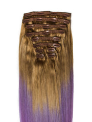 Extensii Ombre Blond Aluna/Pastel Purple Clip-On DELUXE