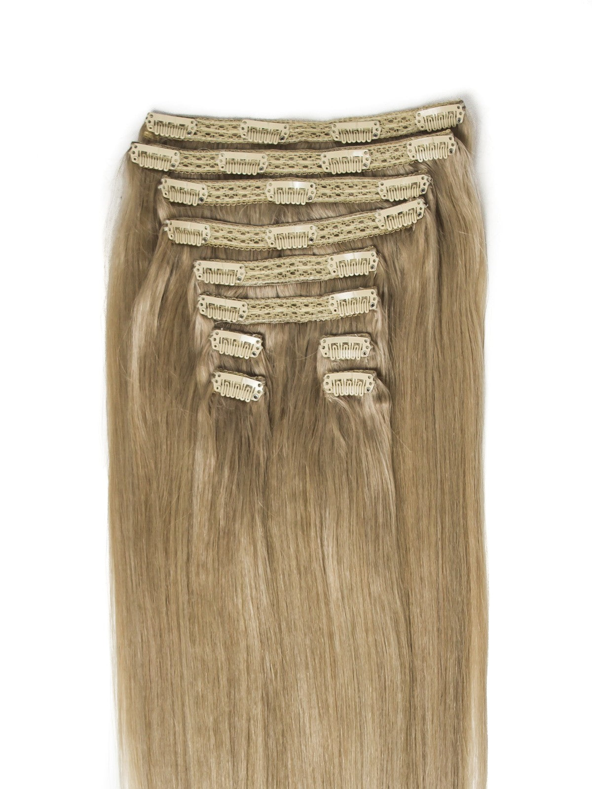 Extensii Blond Gri Clip-On Deluxe