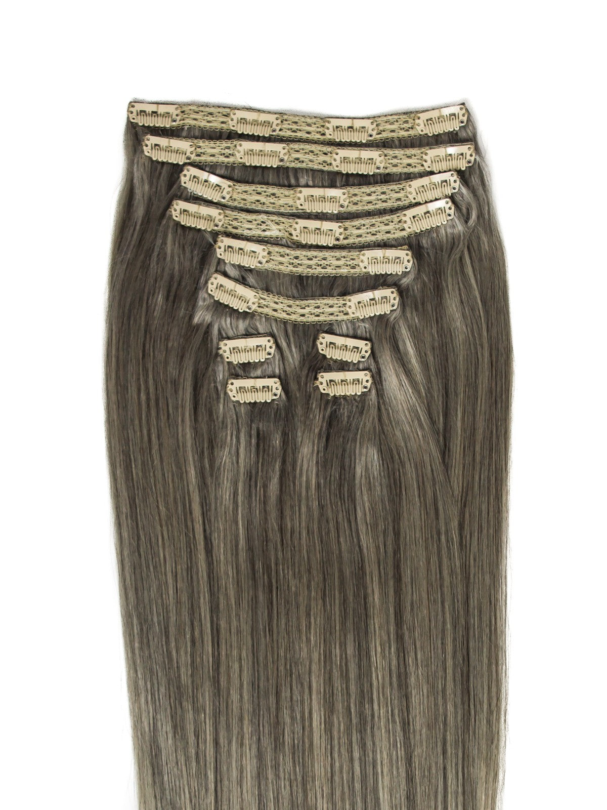 Extensii Grey Clip-On Deluxe