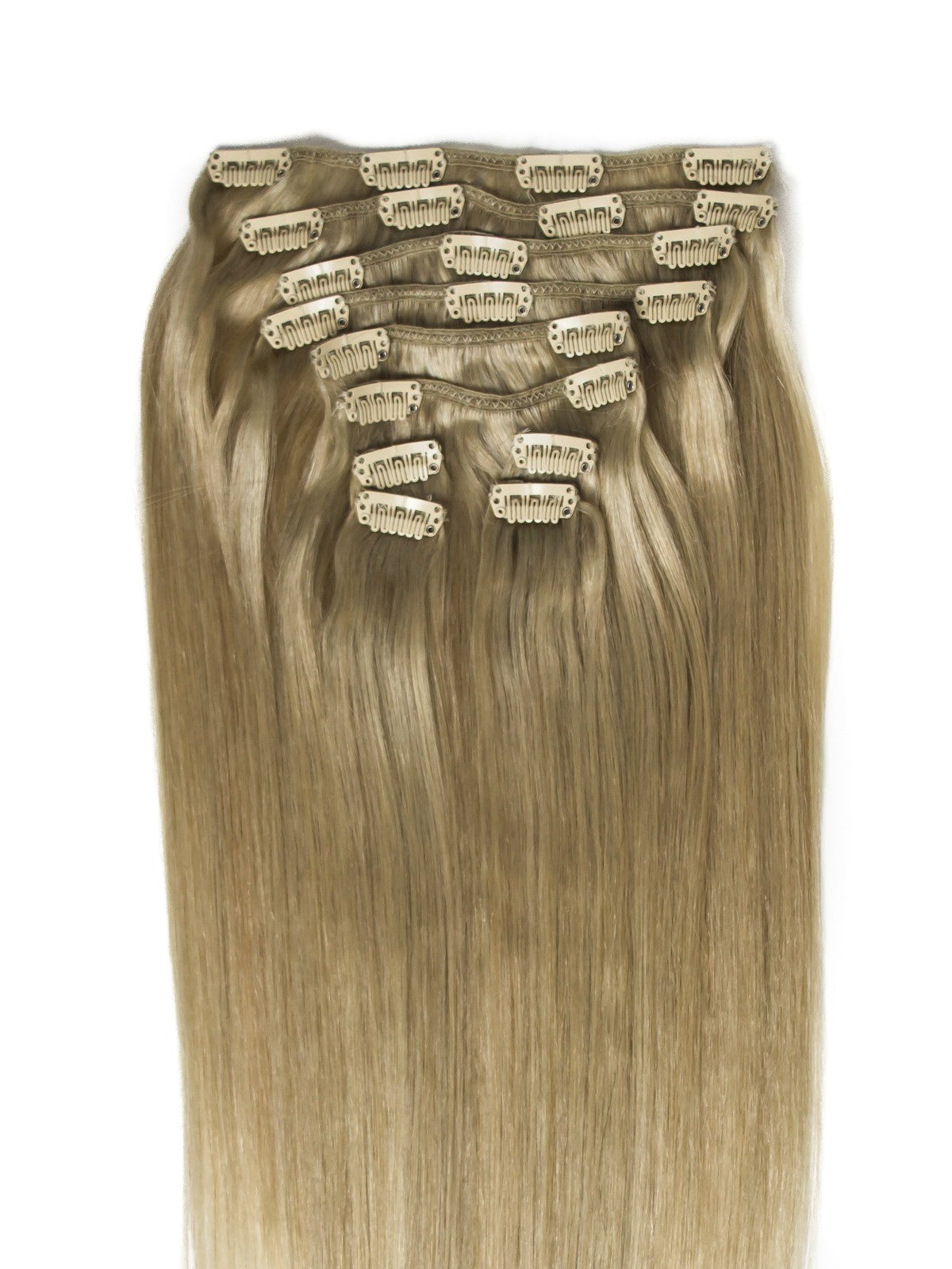 Extensii Blond Argintiu Clip-On PREMIUM