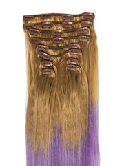 Extensii Blond Aluna/Purple Clip-On Premium