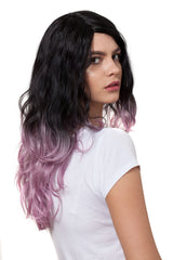 Peruca SERENA Negru-Lila