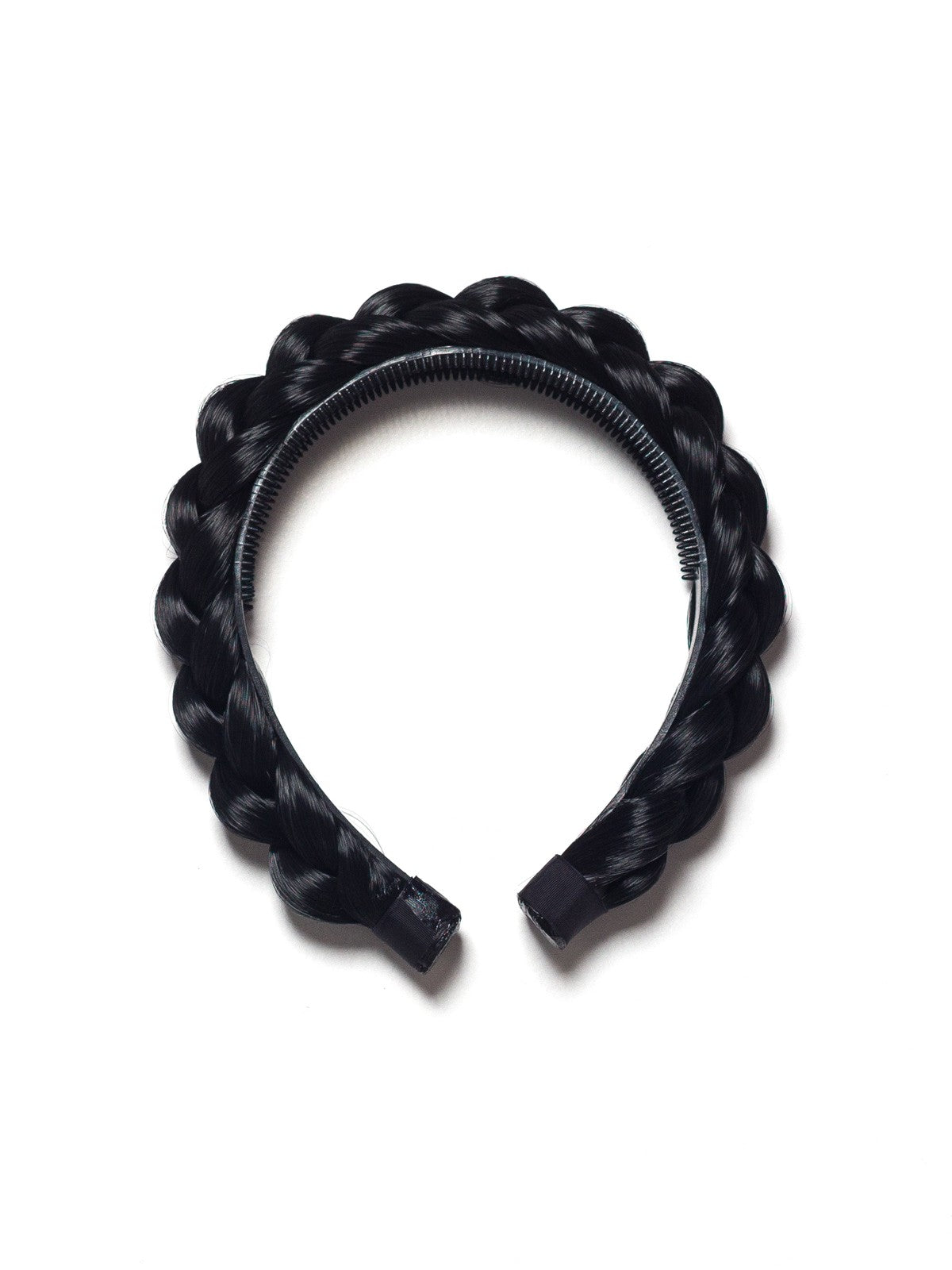 Negru Intens Coronita Impletita