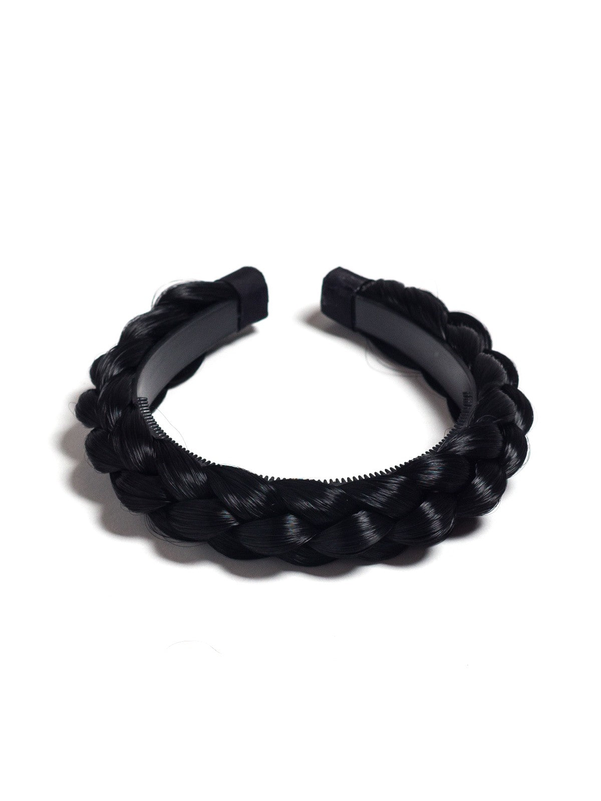 Negru Intens Coronita Impletita