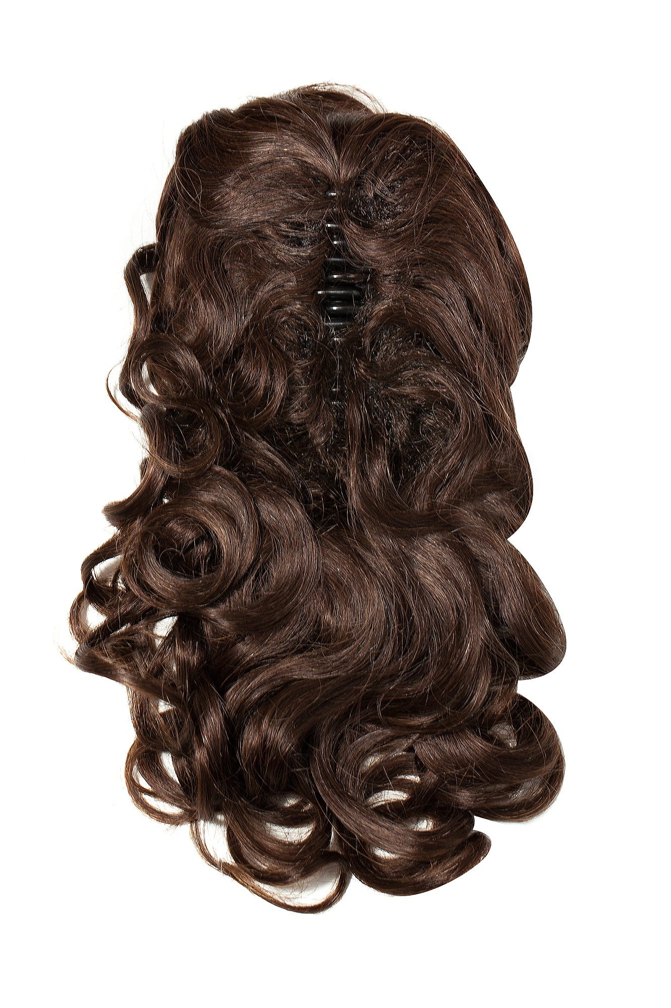 Coada Ondulata Cleste Par Natural Saten Inchis