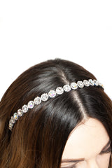 Bentita Cristale Floricele Alb