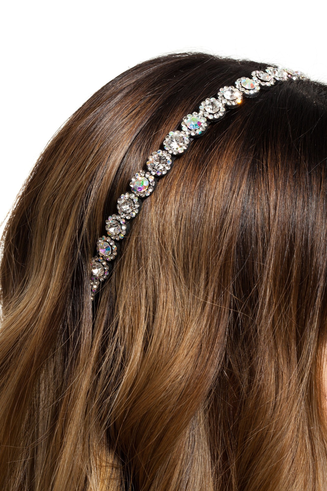 Bentita Cristale Floricele Alb