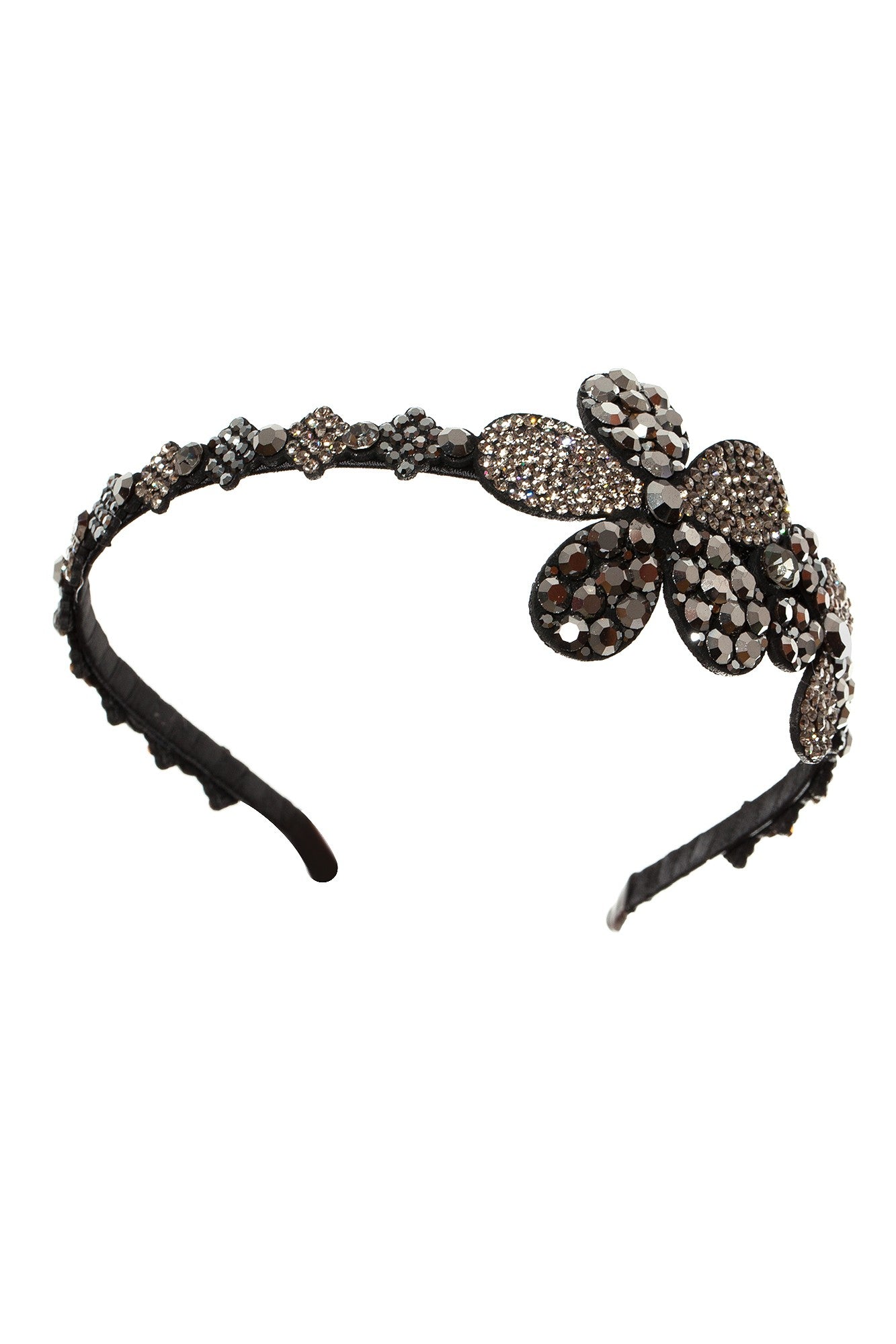 Bentita Ocazie 2 Flori Cristale Gri