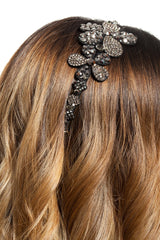 Bentita Ocazie 2 Flori Cristale Gri