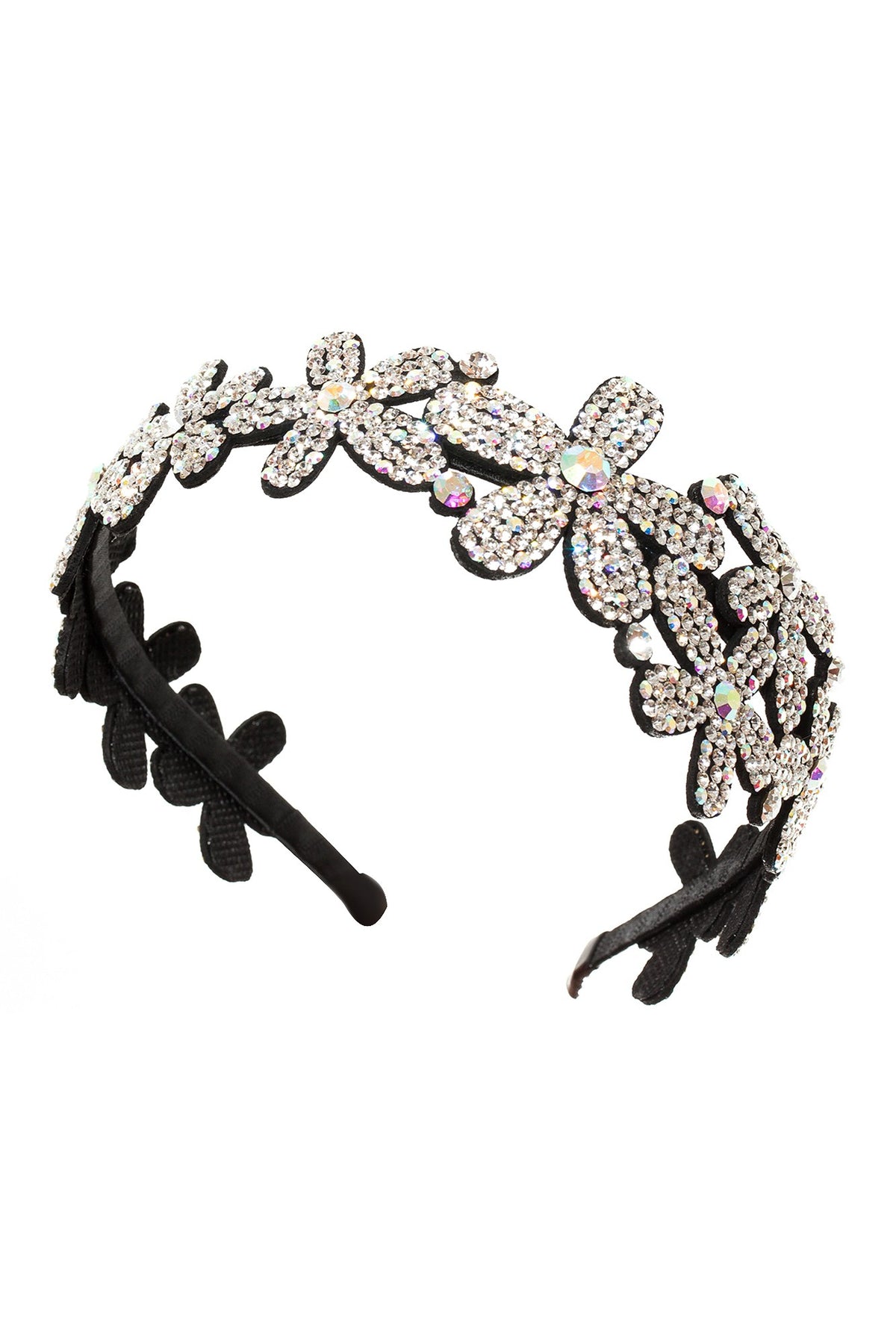 Bentita Ocazie 3 Flori Cristale Alb