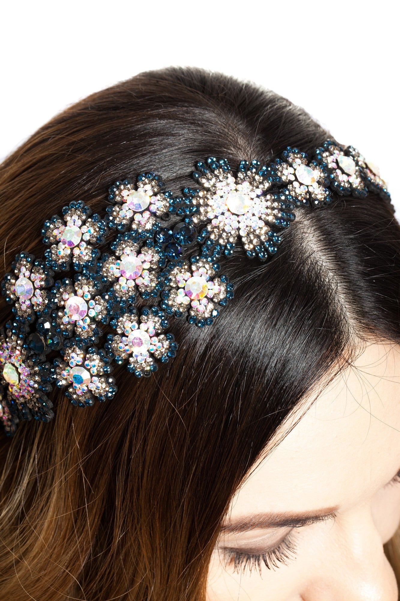 Bentita Ocazie Lata Cristale Alb Bleu