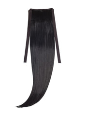 Negru Intens Coada Par Drept