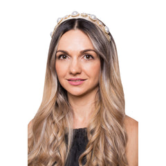 Coronita Aplicatii Perle Alba