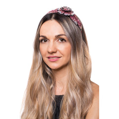 Coronita Floare Cristale 3D Roz