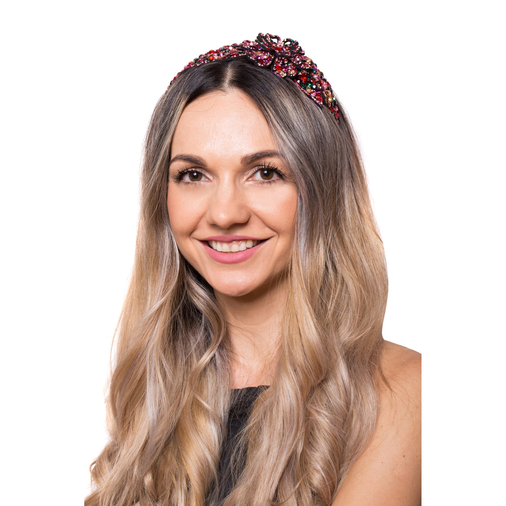 Coronita Floare Cristale 3D Multicolor