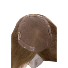 Calota Par Natural Monofilament Blond Inchis Cenusiu