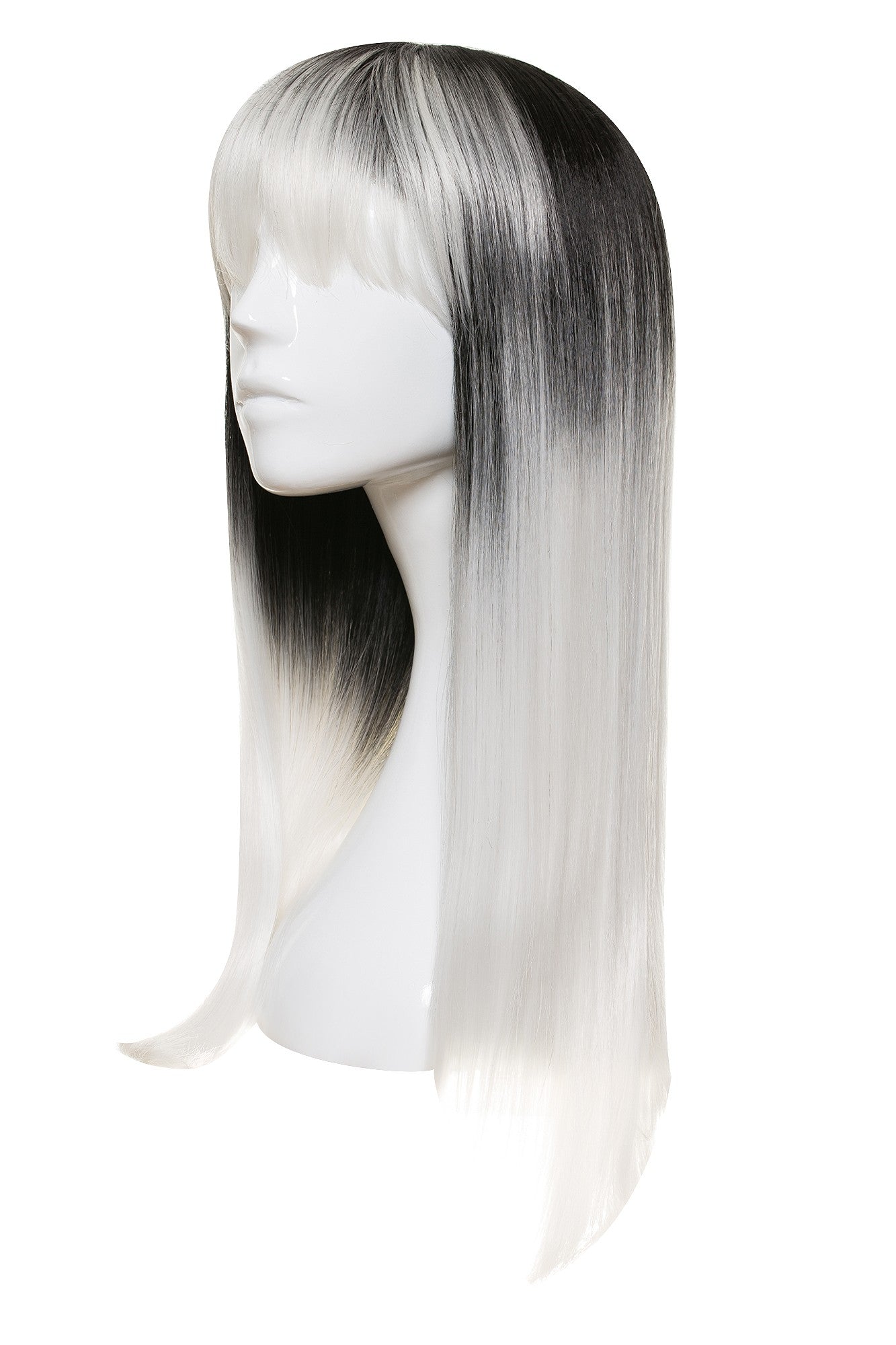 Peruca Florance Ombre Negru Alb