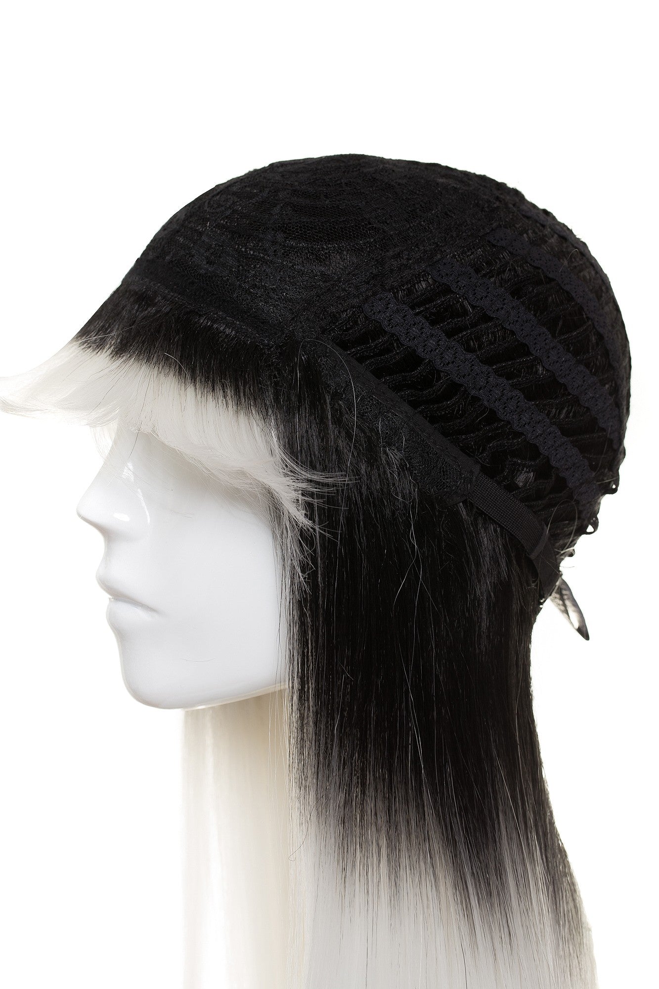 Peruca Florance Ombre Negru Alb