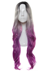 Peruca  Selena Ombre Gri-Purple