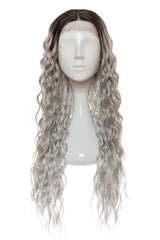 Peruca Amy Ombre Silver Grey