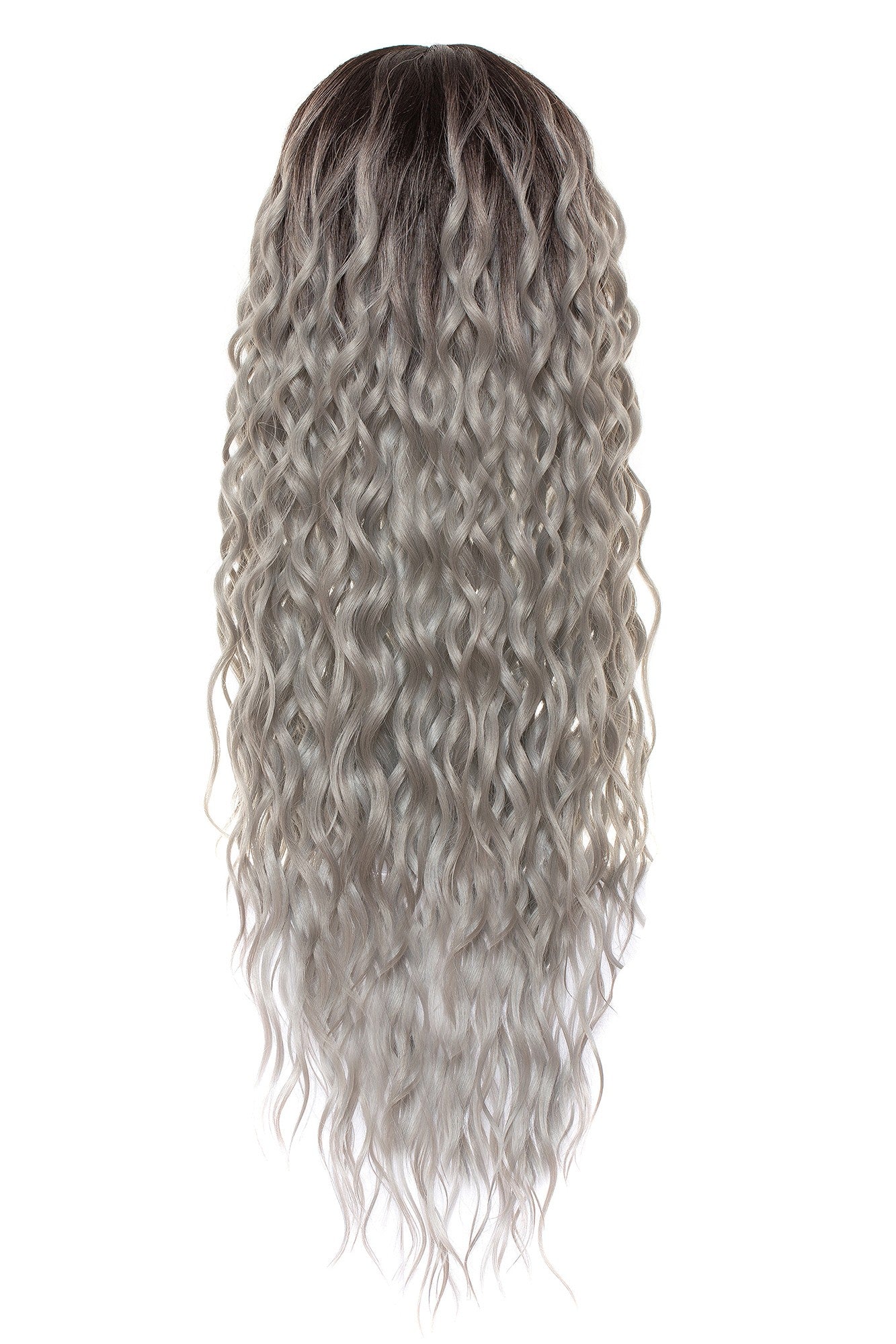 Peruca Amy Ombre Silver Grey