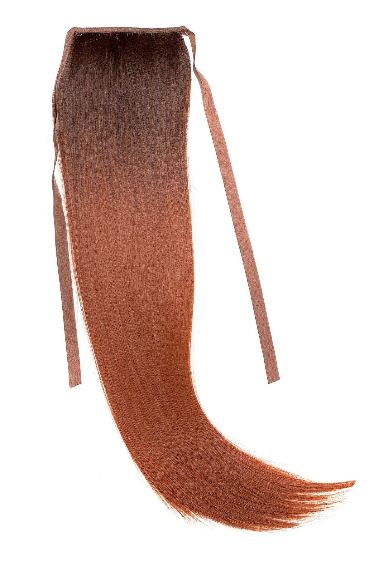 Coada Fibra Sintetica 55cm Ombre Saten Roscat Deschis