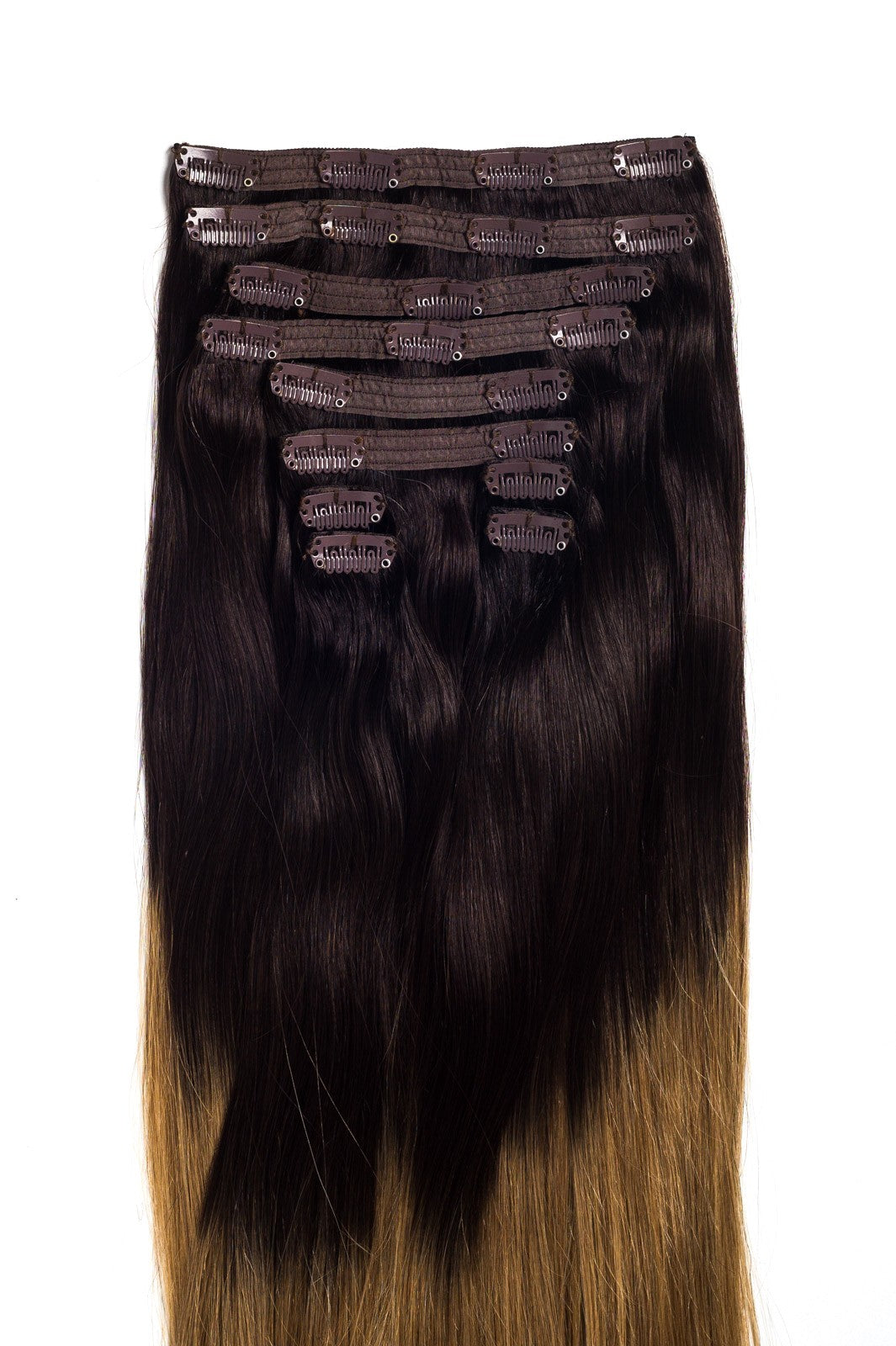 Ombre Saten Inchis/Blond Aluna Clip-On VIP