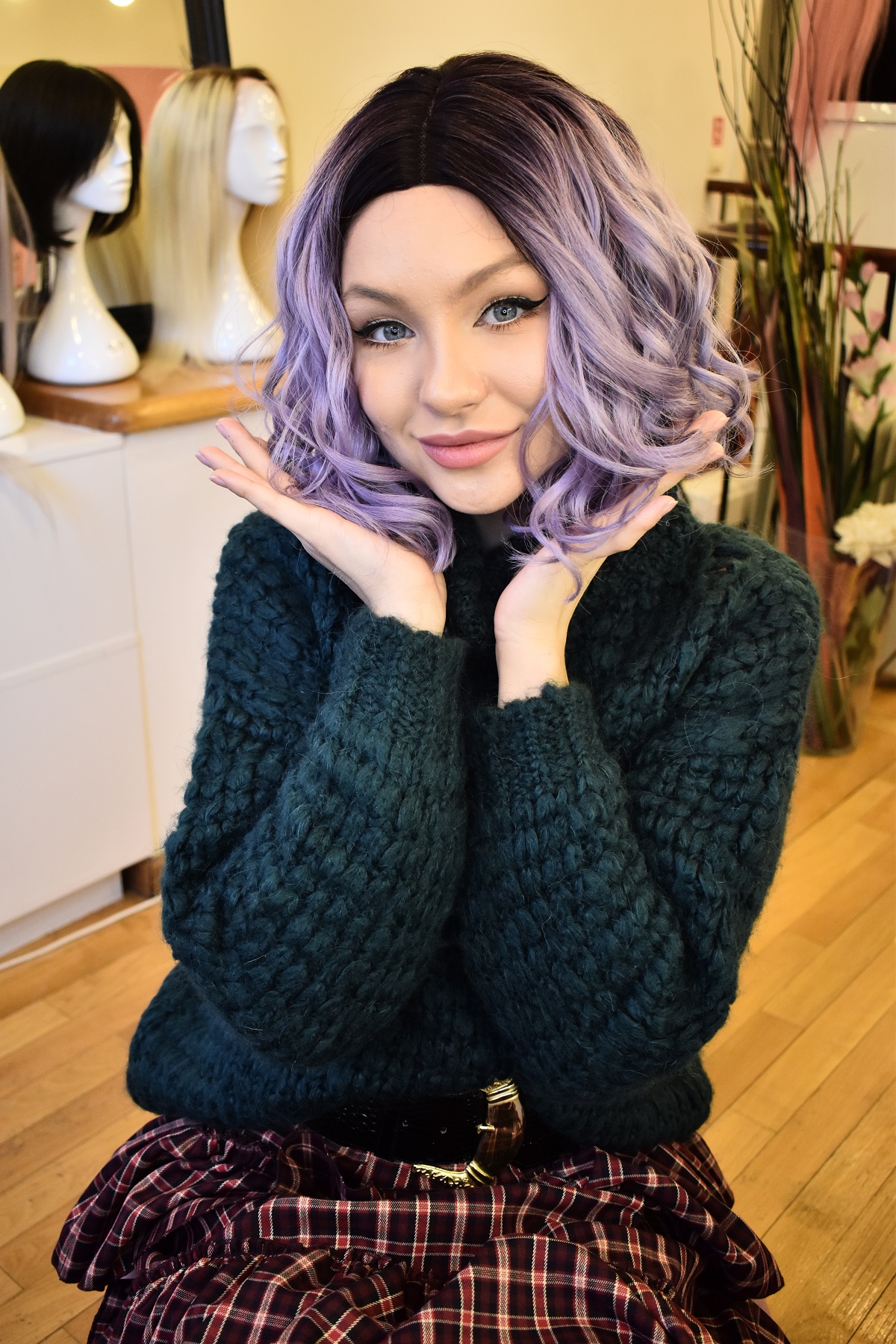 Peruca Heidi Ombre Purple